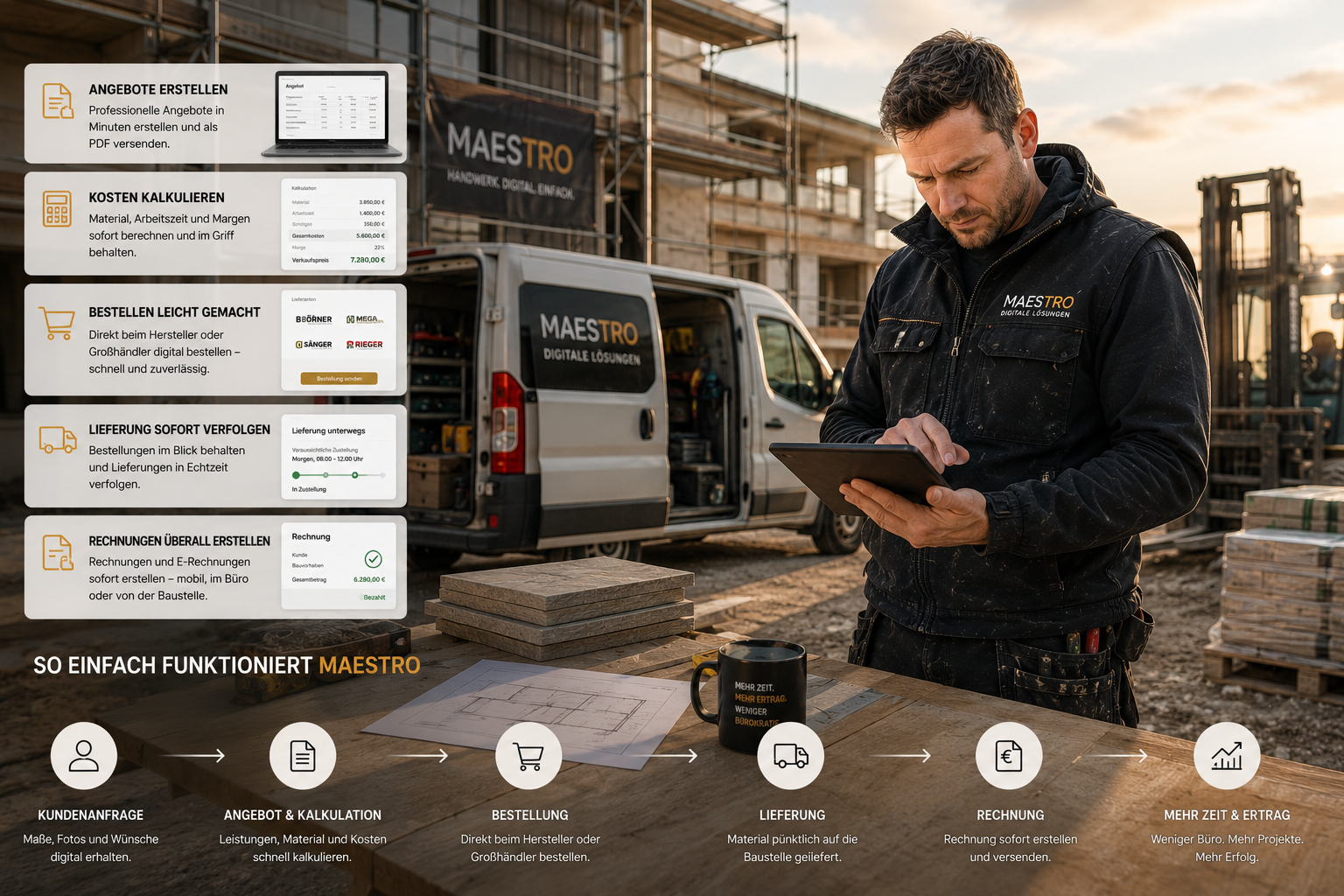 Handwerkersoftware für Fliesen- & Bodenleger