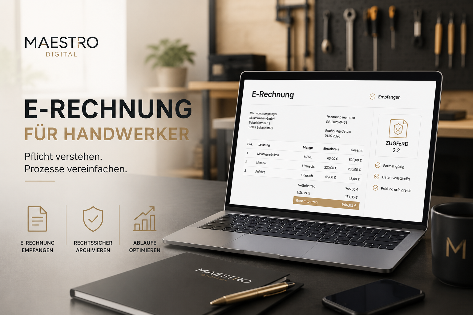 E-Rechnung für Handwerker einfach erklärt